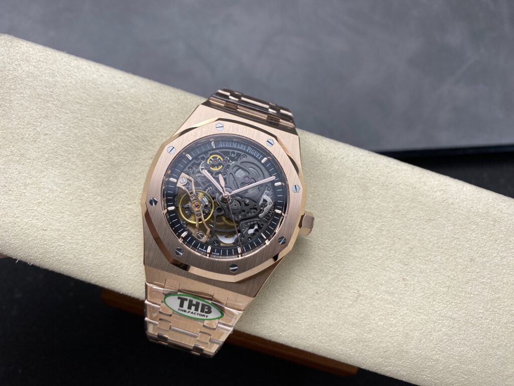 Đồng Hồ Audemars Piguet Royal Oak 15407OR Skeleton Nhà Máy THB V2 41mm (2)