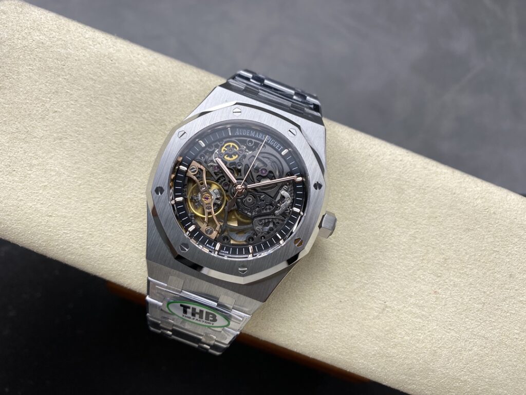 Đồng Hồ Audemars Piguet Royal Oak 15407ST Skeleton Nhà Máy THB V2 41mm (6)