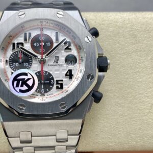 Đồng Hồ Audemars Piguet Royal Oak Chronograph 26470ST Mặt Trắng TKF 42mm (6)
