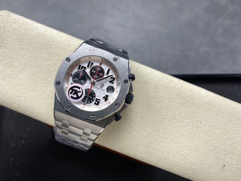 Đồng Hồ Audemars Piguet Royal Oak Chronograph 26470ST Mặt Trắng TKF 42mm (6)