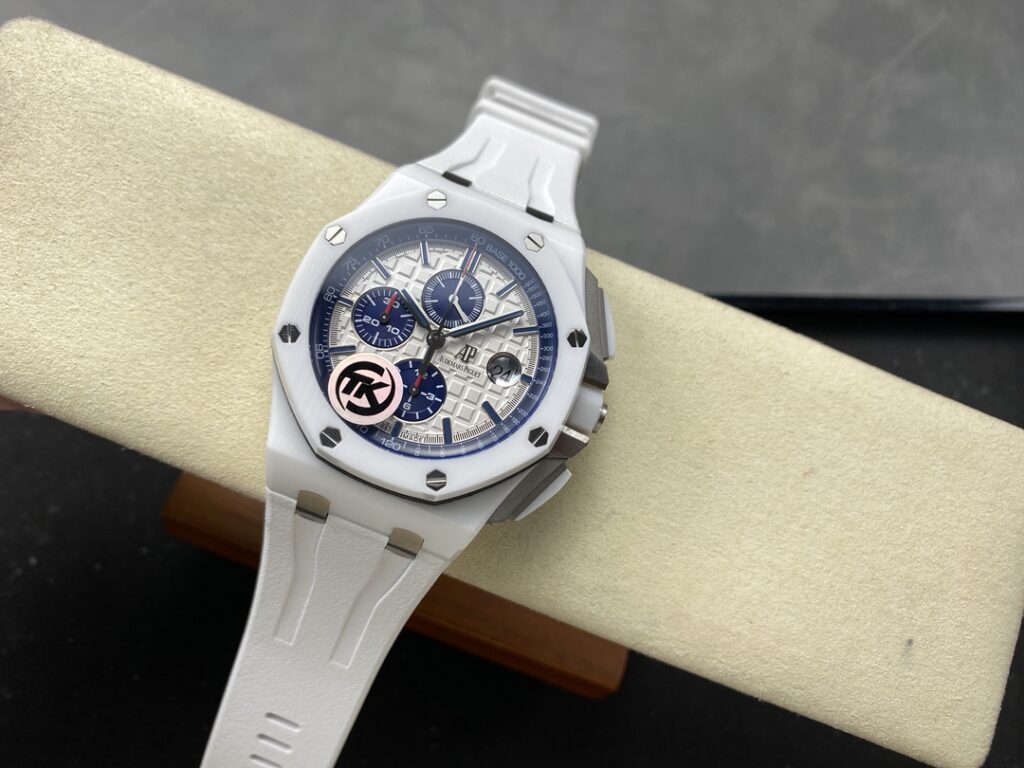 Đồng Hồ Audemars Piguet Royal Oak Offshore 26402CB Gốm Trắng TKF 44mm (9)