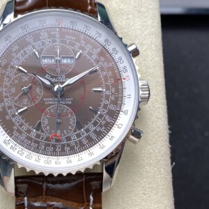 Đồng Hồ Breitling Montbrilliant Datora Replica Nam Dây Da Màu Nâu BLS 43mm (8)