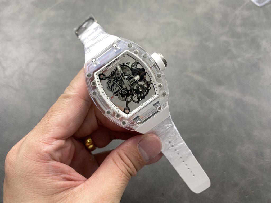 Đồng Hồ Richard Mille RM055 Bubba Watson Sapphire Replica Nhà Máy Sonic (9)