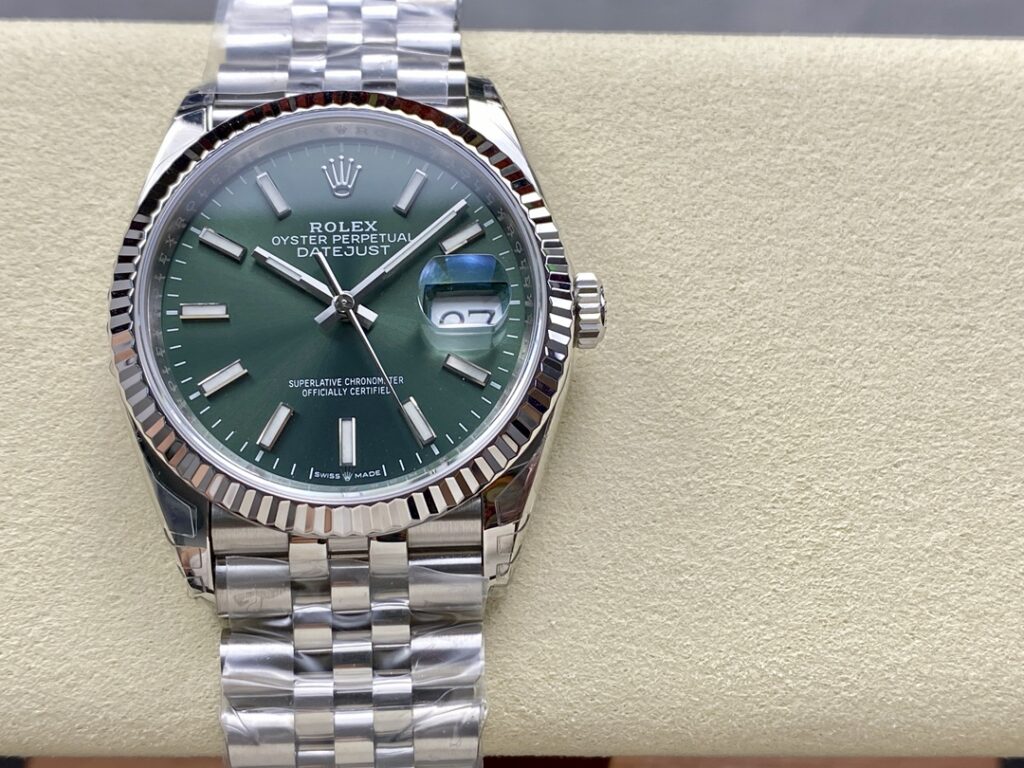 Đồng Hồ Rolex DateJust 126234-0051 Mặt Số Xanh Olive Replica Nhà Máy VS 36mm (7)