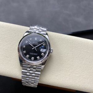 Đồng Hồ Rolex DateJust 126234 Replica Mặt Số Đen Cọc Số Đá Nhà Máy VS 36mm (7)