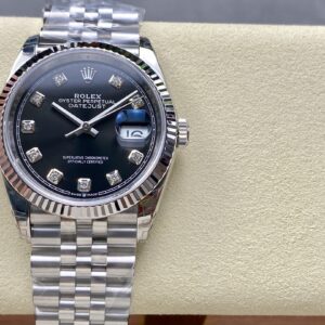 Đồng Hồ Rolex DateJust 126234 Replica Mặt Số Đen Cọc Số Đá Nhà Máy VS 36mm (7)