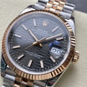 Đồng Hồ Rolex DateJust 126331 Mặt Số Xám Gấp Nếp Replica Nhà Máy VS 36mm (7)