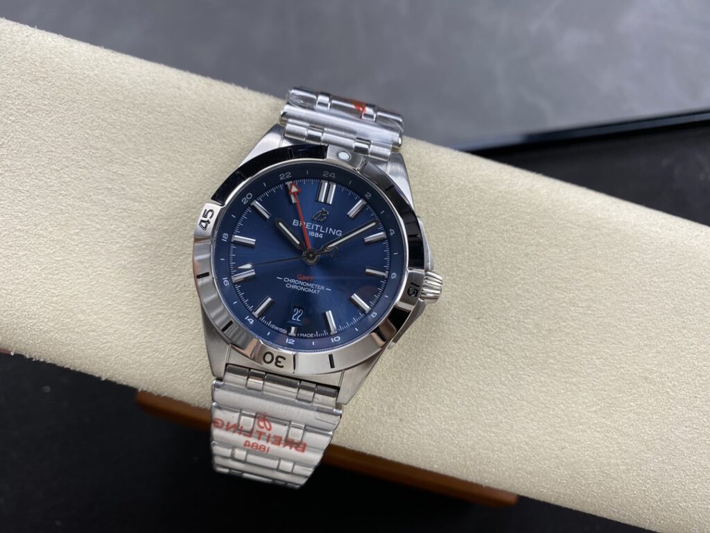 Đồng hồ Breitling Chronomat GMT A32398101C1A1 Mặt Xanh Blue Replica 40mm (4)