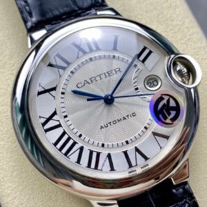Đồng Hồ Cartier Ballon Bleu Replica Nam Dây Da Màu Đen Nhà Máy TK 42mm (9)