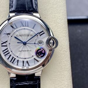 Đồng Hồ Cartier Ballon Bleu Replica Nam Dây Da Màu Đen Nhà Máy TK 42mm (9)