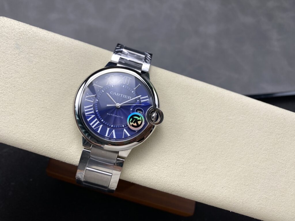 Đồng Hồ Cartier Ballon Bleu WSBB0061 4345 Mặt Xanh Dương TKF 42mm (9)