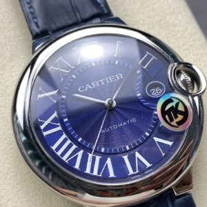 Đồng Hồ Cartier Ballon Bleu de Cartier WSBB0027 Nam Dây Da Màu Xanh 42mm (8)