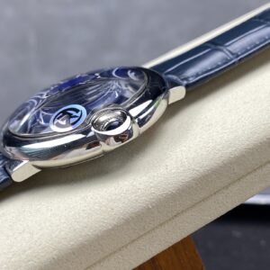 Đồng Hồ Cartier Ballon Bleu de Cartier WSBB0027 Nam Dây Da Màu Xanh 42mm (8)