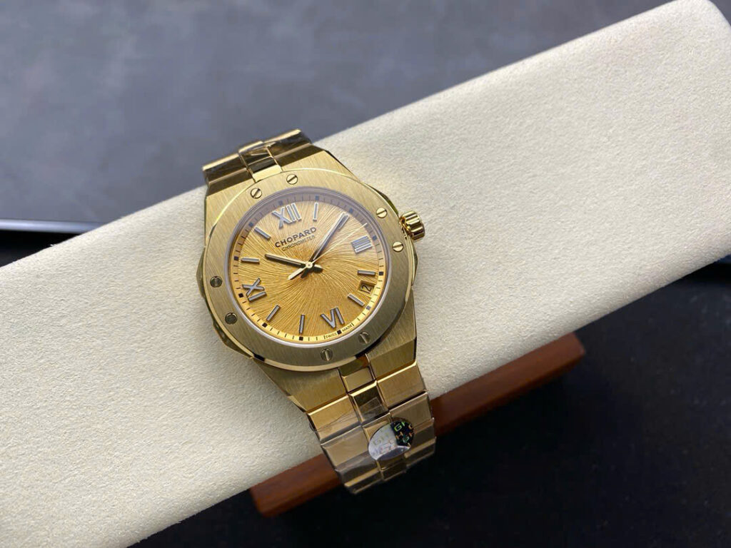 Đồng Hồ Chopard Alpine Eagle Màu Vàng Vàng Replica Nhà Máy GH 41mm (1)