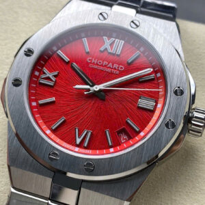 Đồng Hồ Chopard Alpine Eagle Replica Cao Cấp Mặt Số Đỏ Nhà Máy GH 41mm (1)