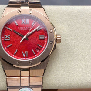 Đồng Hồ Chopard Alpine Eagle Rose Gold Mặt Số Đỏ Replica Nhà Máy GH 41mm (1)