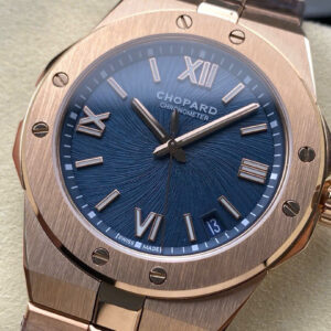 Đồng Hồ Chopard Alpine Eagle Rose Gold Mặt Xanh Dương Replica Nhà Máy GH 41mm (1)
