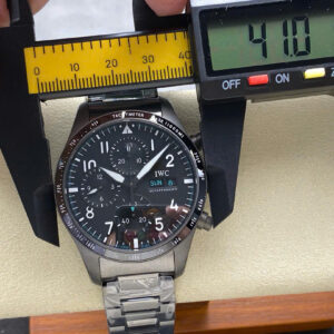 Đồng Hồ IWC Pilot’S Performance Chronograph Màu Đen Replica 41mm (9)