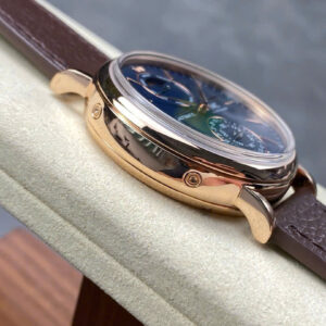 Đồng Hồ IWC Portofino Complete Calendar IW359001 Mặt Xanh Dây Da Nâu 41mm (2)