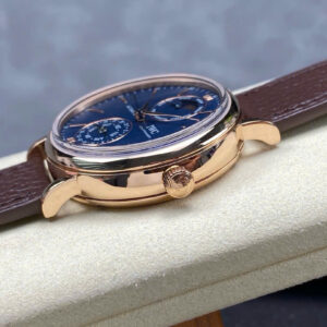 Đồng Hồ IWC Portofino Complete Calendar IW359001 Mặt Xanh Dây Da Nâu 41mm (2)