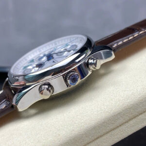 Đồng Hồ Longines Master Complications Dây Da Nâu Mặt Trắng LGS Factory 40mm (2)