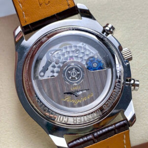 Đồng Hồ Longines Master Complications Dây Da Nâu Mặt Trắng LGS Factory 40mm (2)