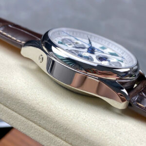 Đồng Hồ Longines Master Complications Dây Da Nâu Mặt Trắng LGS Factory 40mm (2)