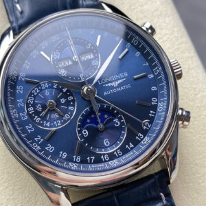 Đồng Hồ Longines Master Complications Nam Dây Da Replica LGS Factory 40mm (1)