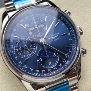 Đồng Hồ Longines Master Complications Nam Dây Thép Mặt Xanh Xưởng LGS 40mm (1)