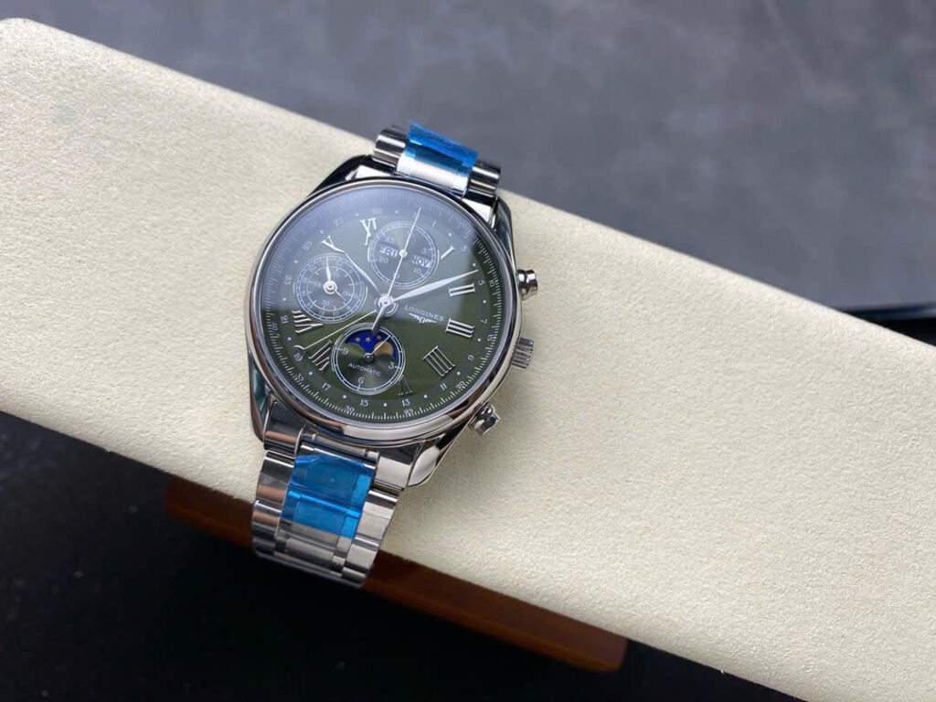 Đồng Hồ Nam Longines Master Complications Mặt Xanh Lá Nhà Máy LGS 40mm (7)
