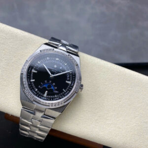 Đồng Hồ Nam Vacheron Constantin Overseas 4500V Mặt Đen Đính Đá Xưởng GR 41mm (7)