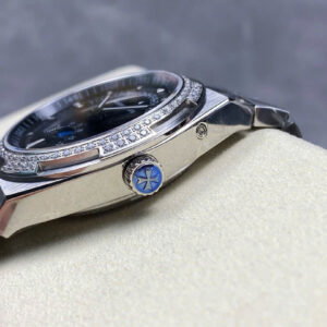 Đồng Hồ Nam Vacheron Constantin Overseas 4500V Mặt Đen Đính Đá Xưởng GR 41mm (7)