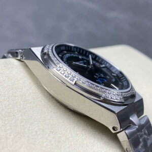 Đồng Hồ Nam Vacheron Constantin Overseas 4500V Mặt Đen Đính Đá Xưởng GR 41mm (7)