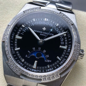 Đồng Hồ Nam Vacheron Constantin Overseas 4500V Mặt Đen Đính Đá Xưởng GR 41mm (7)