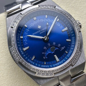 Đồng Hồ Nam Vacheron Constantin Overseas 4500V Mặt Xanh Đính Đá Xưởng GR 41mm (7)