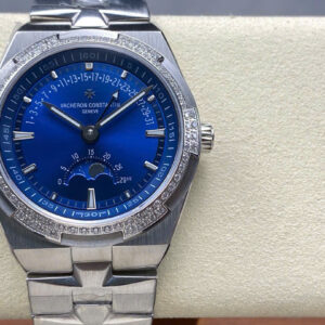 Đồng Hồ Nam Vacheron Constantin Overseas 4500V Mặt Xanh Đính Đá Xưởng GR 41mm (7)