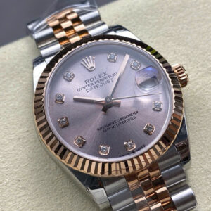 Đồng Hồ Nữ Rolex DateJust Replica 11 Dây Kim Loại Nhà Máy 8F 31mm (2)