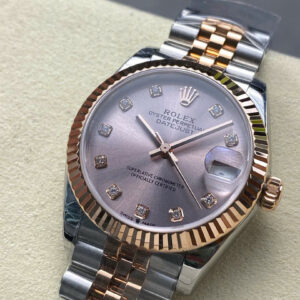 Đồng Hồ Nữ Rolex DateJust Replica 11 Dây Kim Loại Nhà Máy 8F 31mm (2)