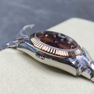 Đồng Hồ Nữ Rolex DateJust Replica Mặt Chocolate Đính Đá Nhà Máy 8F 31mm (3)