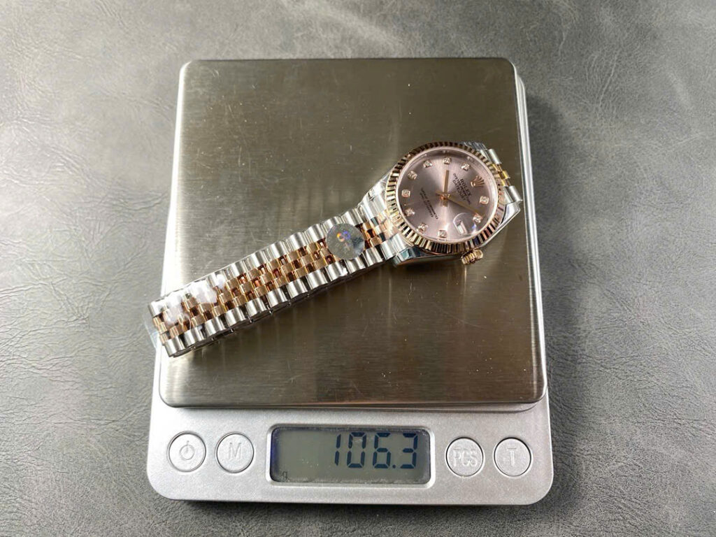 Đồng Hồ Nữ Rolex DateJust Replica 11 Dây Kim Loại Nhà Máy 8+ 31mm (2)