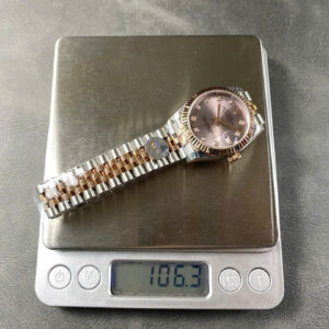 Đồng Hồ Nữ Rolex DateJust Replica 11 Dây Kim Loại Nhà Máy 8+ 31mm (2)