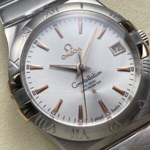 Đồng Hồ Omega Constellation Demi Hồng AReplica Nhà Máy OM+ 38mm (1)