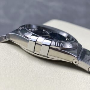 Đồng Hồ Omega Constellation Mặt Số Đen Đính Đá Rep 11 Nhà Máy OM+ 38mm (1)