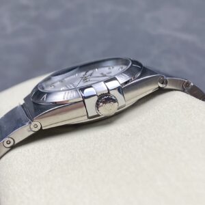 Đồng Hồ Omega Constellation Mặt Số Trắng Đính Đá Rep 11 Nhà Máy OM+ 38mm (1)