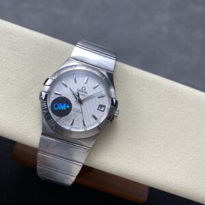 Đồng Hồ Omega Constellation Mặt Số Trắng Họa Tiết Replica Cao Cấp 38mm (1)