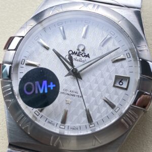 Đồng Hồ Omega Constellation Mặt Số Trắng Họa Tiết Replica Cao Cấp 38mm (1)