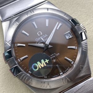 Đồng Hồ Omega Constellation Rep 11 Mặt Nâu Dây Thép Xưởng OM+ 38mm (1)