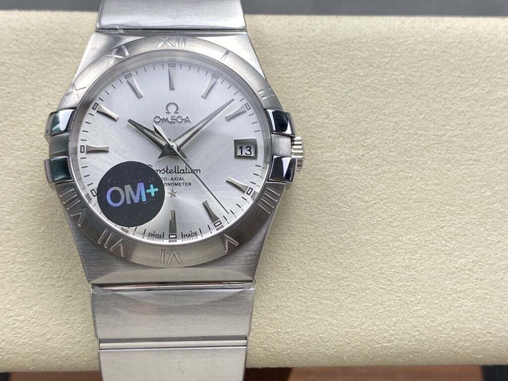 Đồng Hồ Omega Constellation Rep 11 Mặt Trắng Dây Thép Xưởng OM+ 38mm (1)
