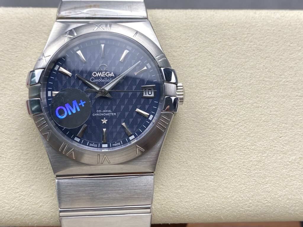 Đồng Hồ Omega Constellation Rep 11 Mặt Xanh Dây Thép Xưởng OM+ 38mm (1)