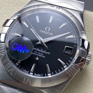 Đồng Hồ Omega Constellation Replica 11 Mặt Số Đen Nhà Máy OM+ 38mm (7)